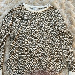 Planet Gold long sleeve, cheetah print shirt
